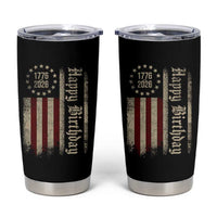 250th Birthday US July 4th 1776 2026 American Flag Tumbler Cup