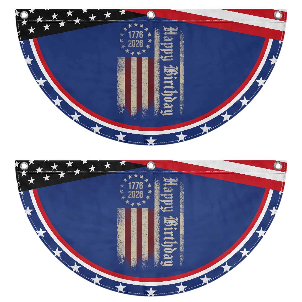 250th Birthday US July 4th 1776 2026 American Flag Patriotic Fan Flag