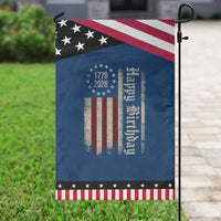 250th Birthday US July 4th 1776 2026 American Flag Garden Flag
