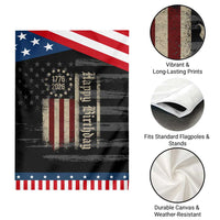 250th Birthday US July 4th 1776 2026 American Flag Garden Flag