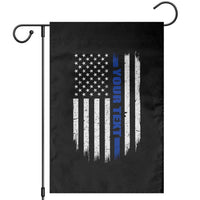 Personalized Police Garden Flag Custom Text Name Vintage American Flag Law Enforcement Gift