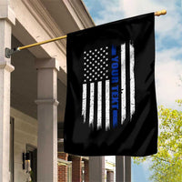 Personalized Police Garden Flag Custom Text Name Vintage American Flag Law Enforcement Gift