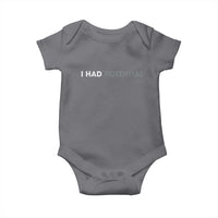 I Had Potential Baby Onesie Physics Science Teacher Humor
