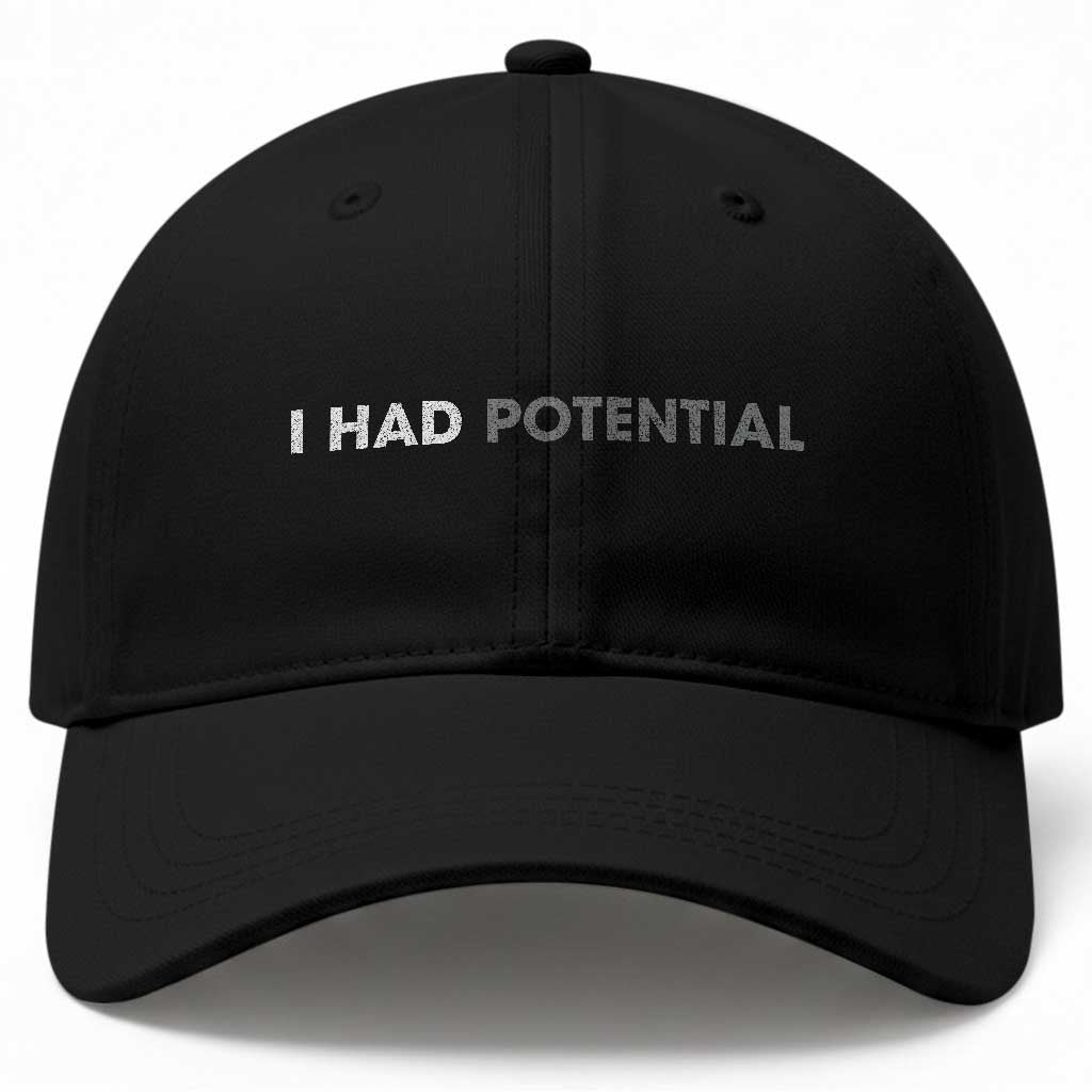 I Had Potential Baseball Cap Physics Science Teacher Humor