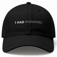 I Had Potential Baseball Cap Physics Science Teacher Humor