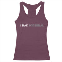 I Had Potential Racerback Tank Top Physics Science Teacher Humor