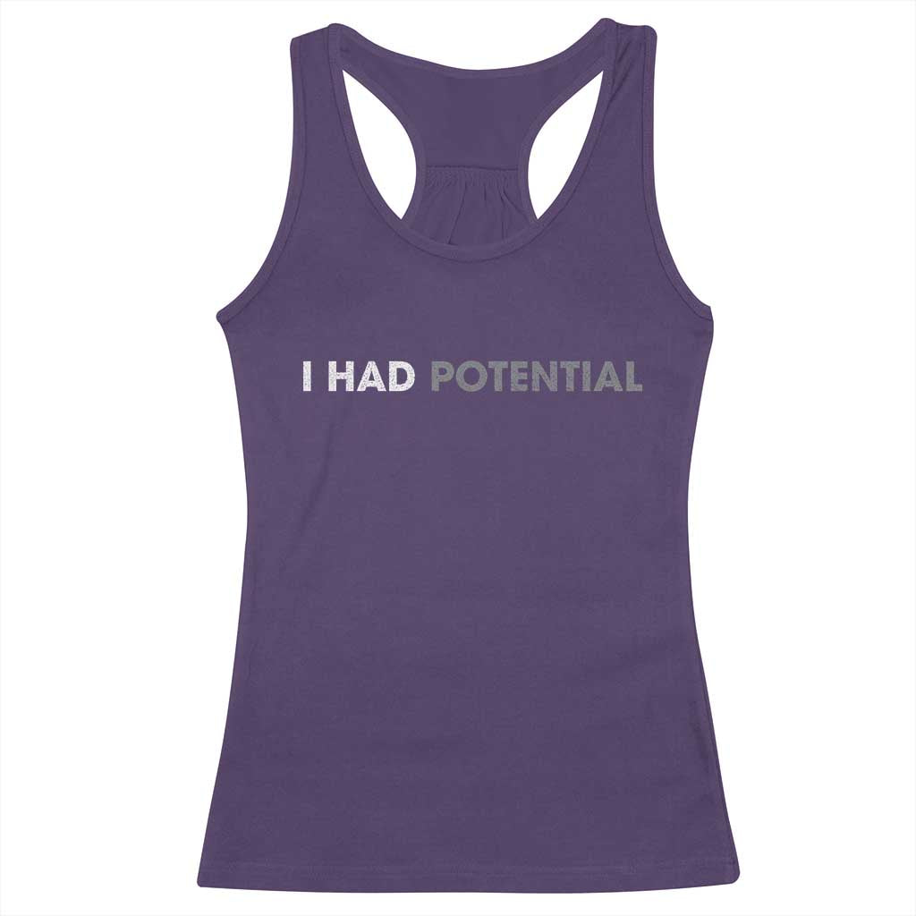 I Had Potential Racerback Tank Top Physics Science Teacher Humor