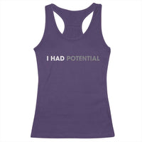 I Had Potential Racerback Tank Top Physics Science Teacher Humor