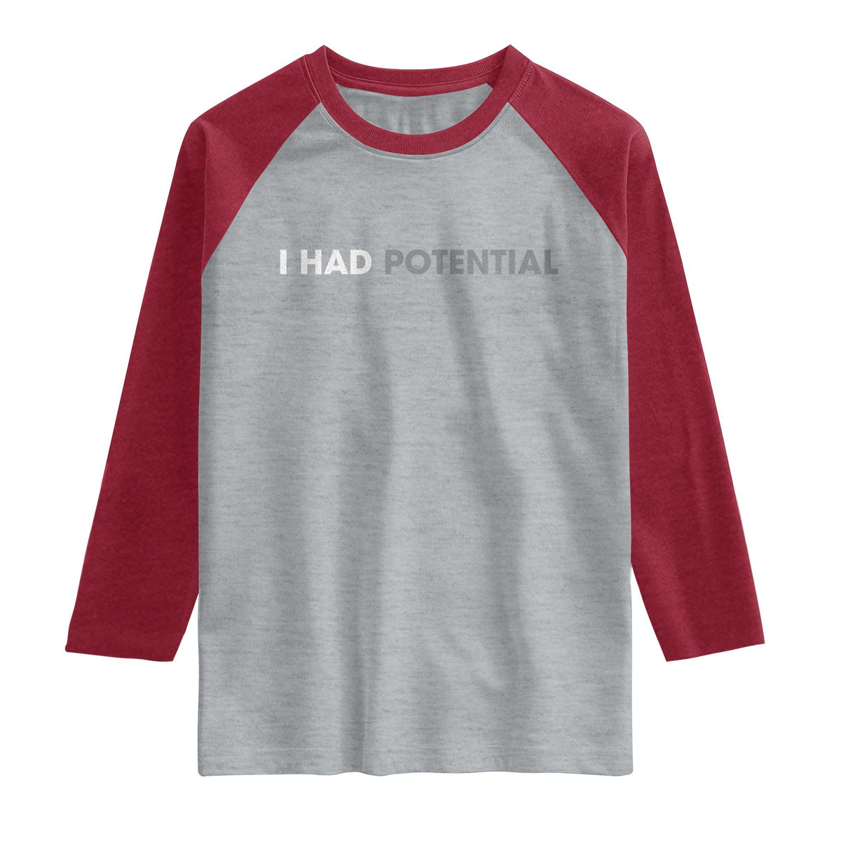 I Had Potential Raglan Shirt Physics Science Teacher Humor