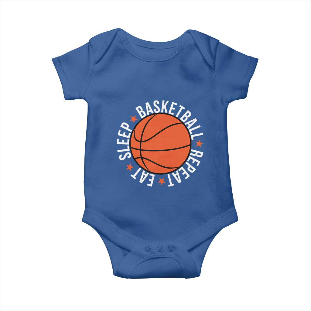 Basketball Lover Baby Onesie Eat Sleep Basketball Repeat - Wonder Print Shop