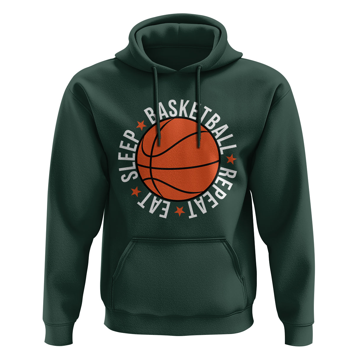 Basketball Lover Hoodie Eat Sleep Basketball Repeat - Wonder Print Shop