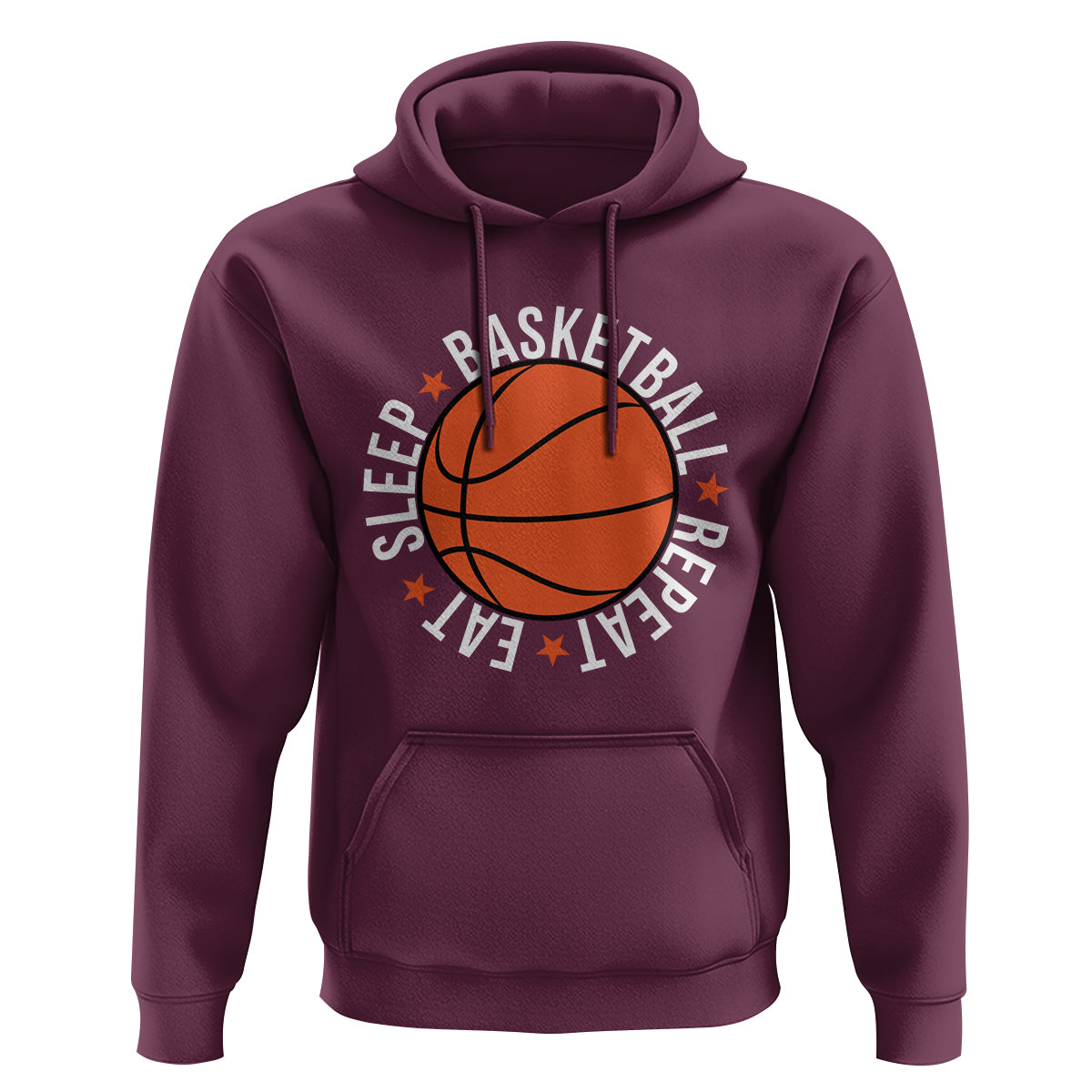 Basketball Lover Hoodie Eat Sleep Basketball Repeat - Wonder Print Shop