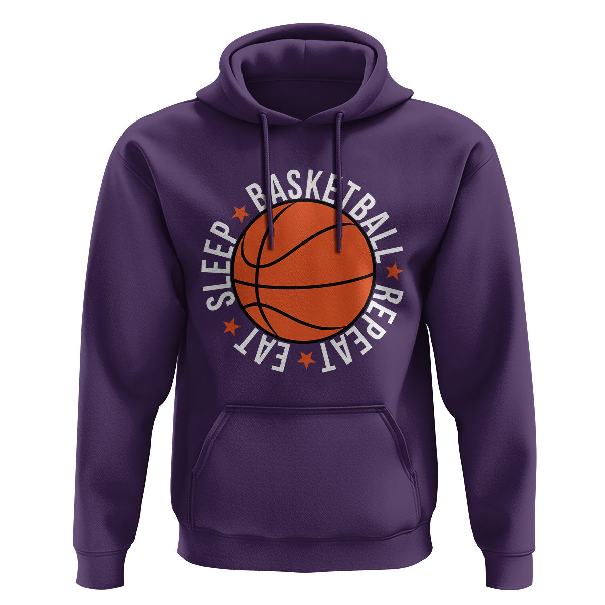 Basketball Lover Hoodie Eat Sleep Basketball Repeat - Wonder Print Shop