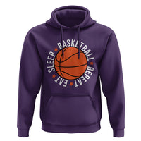Basketball Lover Hoodie Eat Sleep Basketball Repeat - Wonder Print Shop