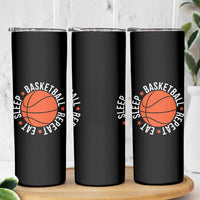 Basketball Lover Skinny Tumbler Eat Sleep Basketball Repeat - Wonder Print Shop