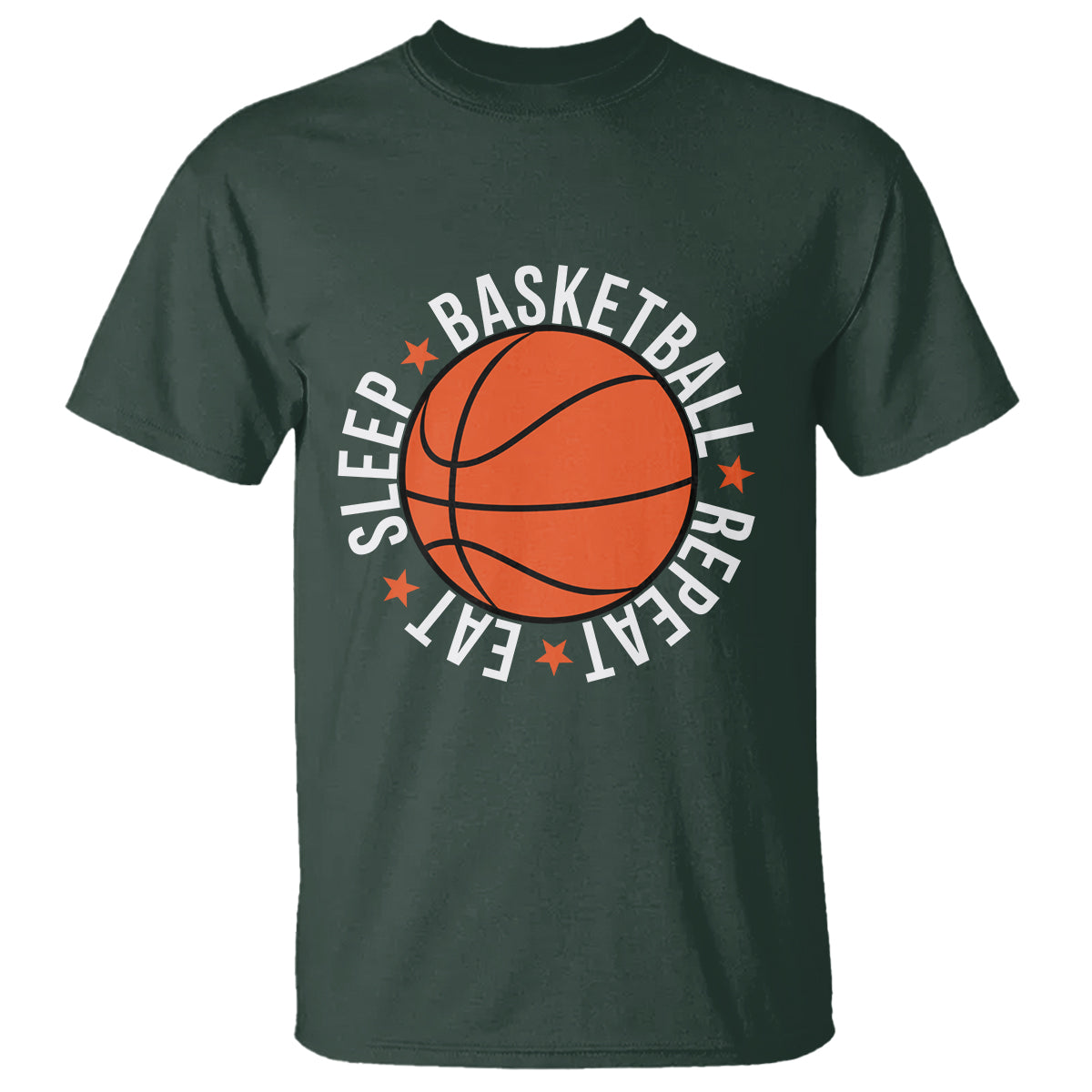 Basketball Lover T Shirt Eat Sleep Basketball Repeat - Wonder Print Shop