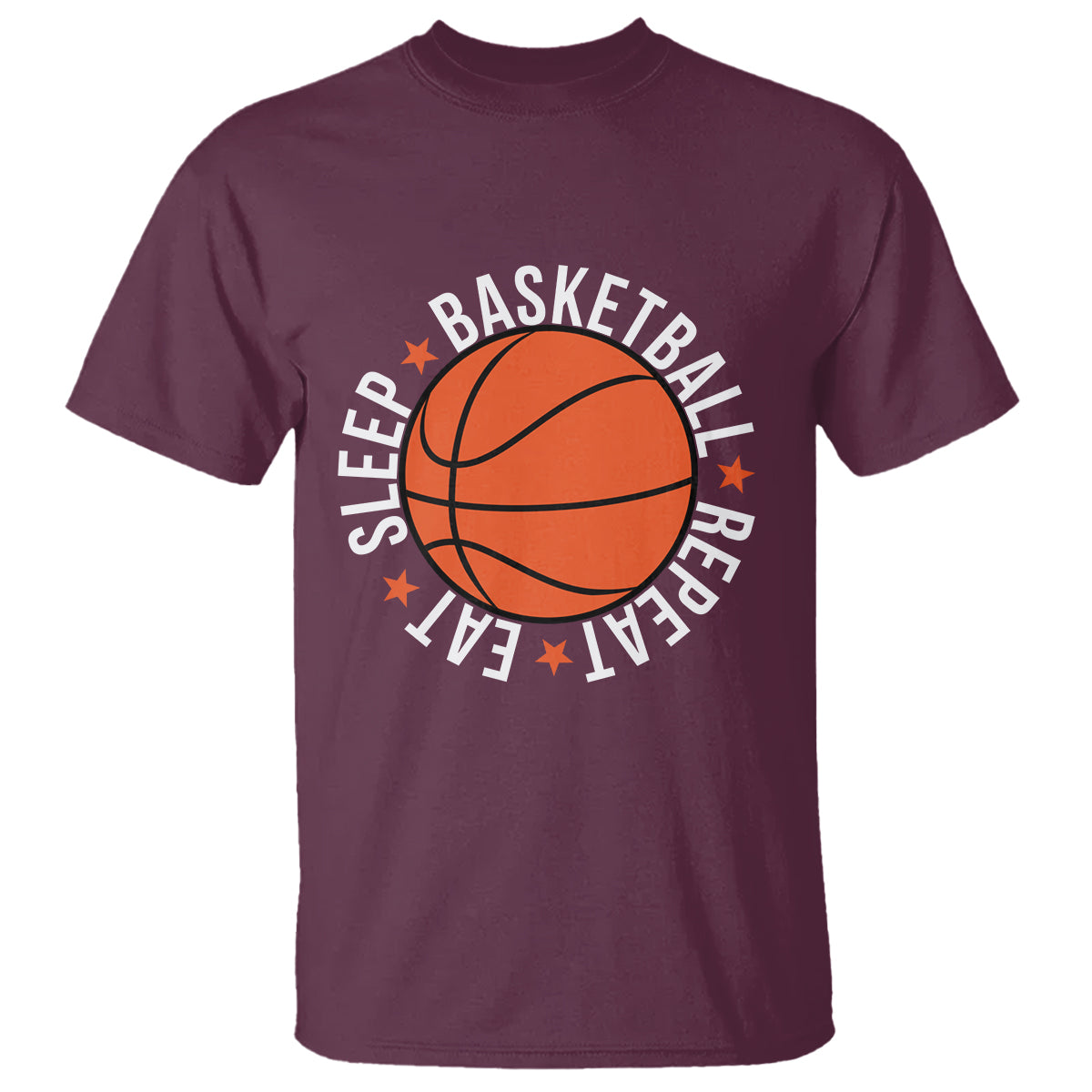 Basketball Lover T Shirt Eat Sleep Basketball Repeat - Wonder Print Shop