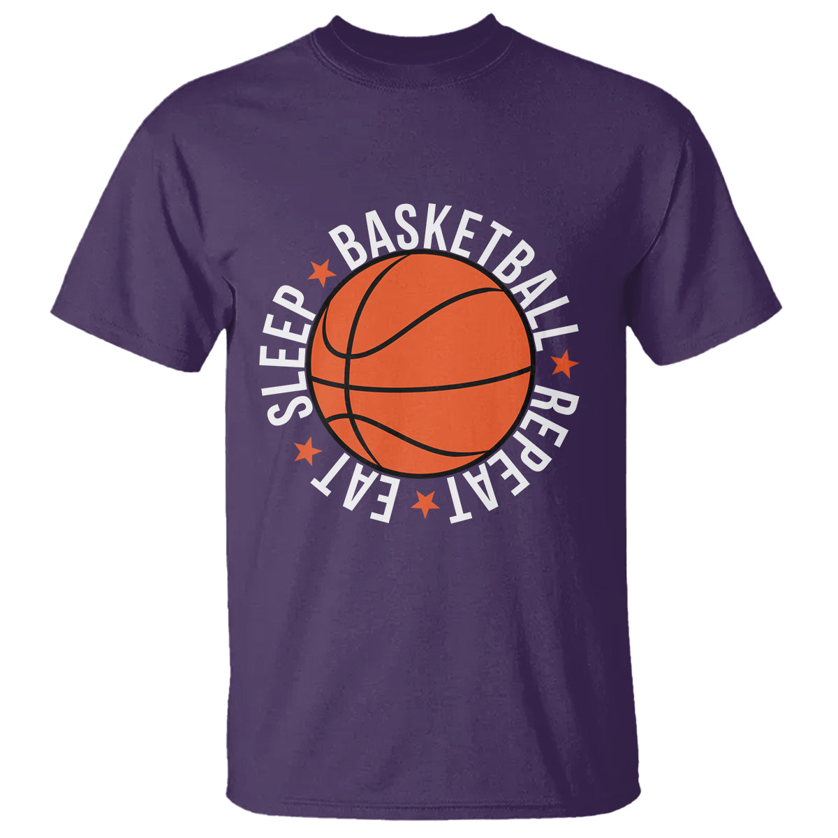 Basketball Lover T Shirt Eat Sleep Basketball Repeat - Wonder Print Shop