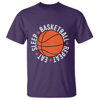 Basketball Lover T Shirt Eat Sleep Basketball Repeat - Wonder Print Shop