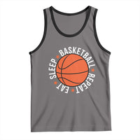 Basketball Lover Tank Top Eat Sleep Basketball Repeat - Wonder Print Shop
