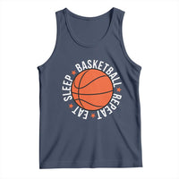 Basketball Lover Tank Top Eat Sleep Basketball Repeat - Wonder Print Shop