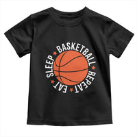 Basketball Lover Toddler T Shirt Eat Sleep Basketball Repeat - Wonder Print Shop