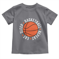 Basketball Lover Toddler T Shirt Eat Sleep Basketball Repeat - Wonder Print Shop