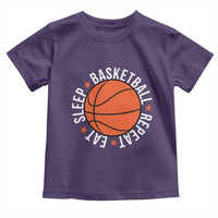 Basketball Lover Toddler T Shirt Eat Sleep Basketball Repeat - Wonder Print Shop
