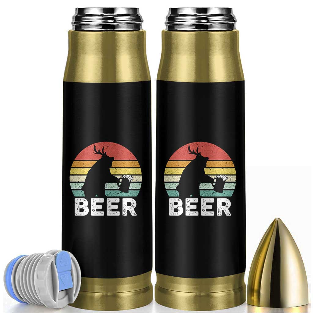 Funny Bear Deer Bullet Tumbler Vintage Retro Beer Mug - Wonder Print Shop