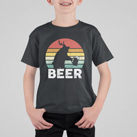 Funny Bear Deer T Shirt For Kid Vintage Retro Beer Mug - Wonder Print Shop