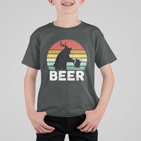 Funny Bear Deer T Shirt For Kid Vintage Retro Beer Mug - Wonder Print Shop
