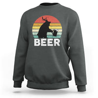 Funny Bear Deer Sweatshirt Vintage Retro Beer Mug - Wonder Print Shop