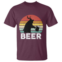 Funny Bear Deer T Shirt Vintage Retro Beer Mug - Wonder Print Shop