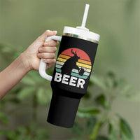 Funny Bear Deer Tumbler With Handle Vintage Retro Beer Mug - Wonder Print Shop