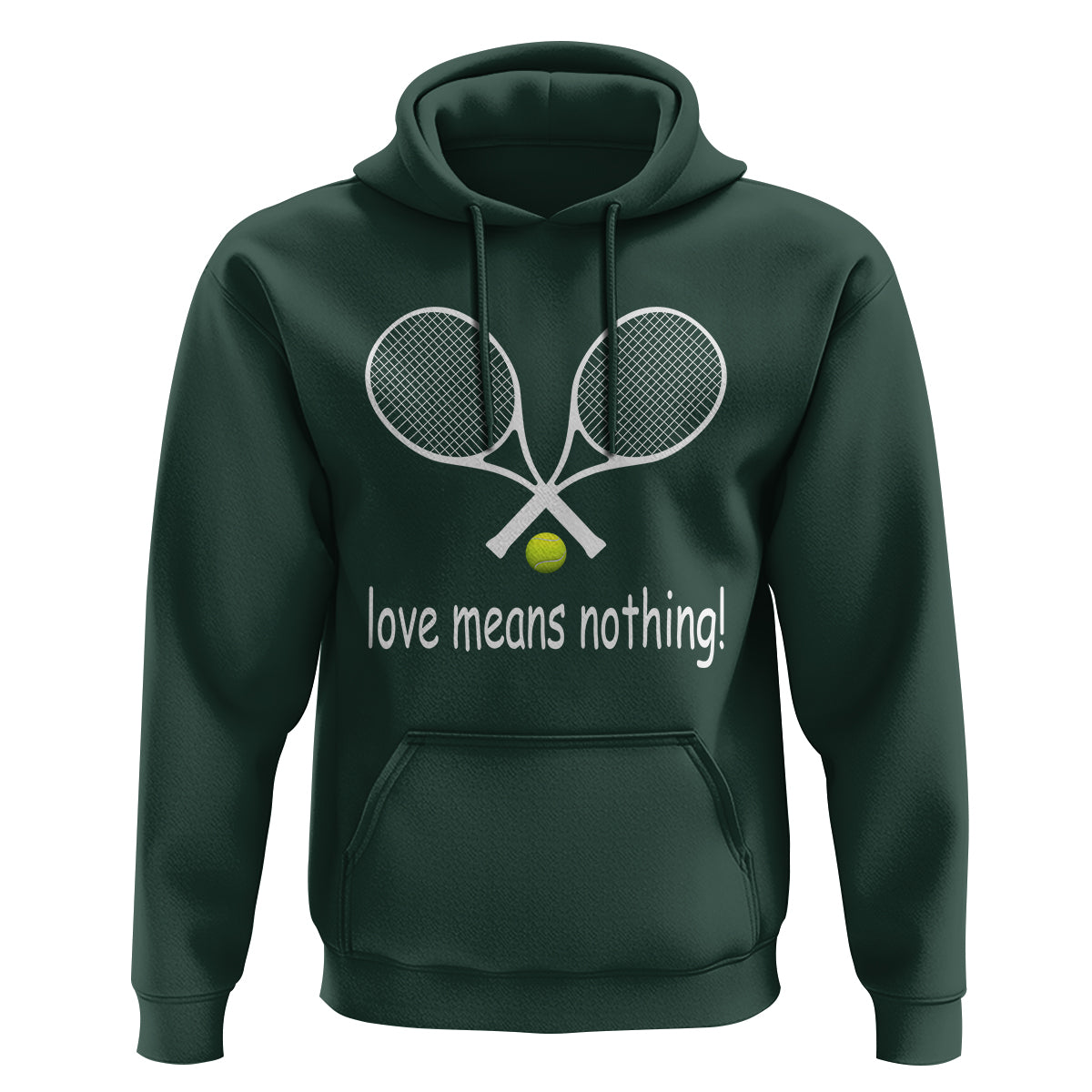 Funny Tennis Lover Hoodie Love Means Nothing - Wonder Print Shop