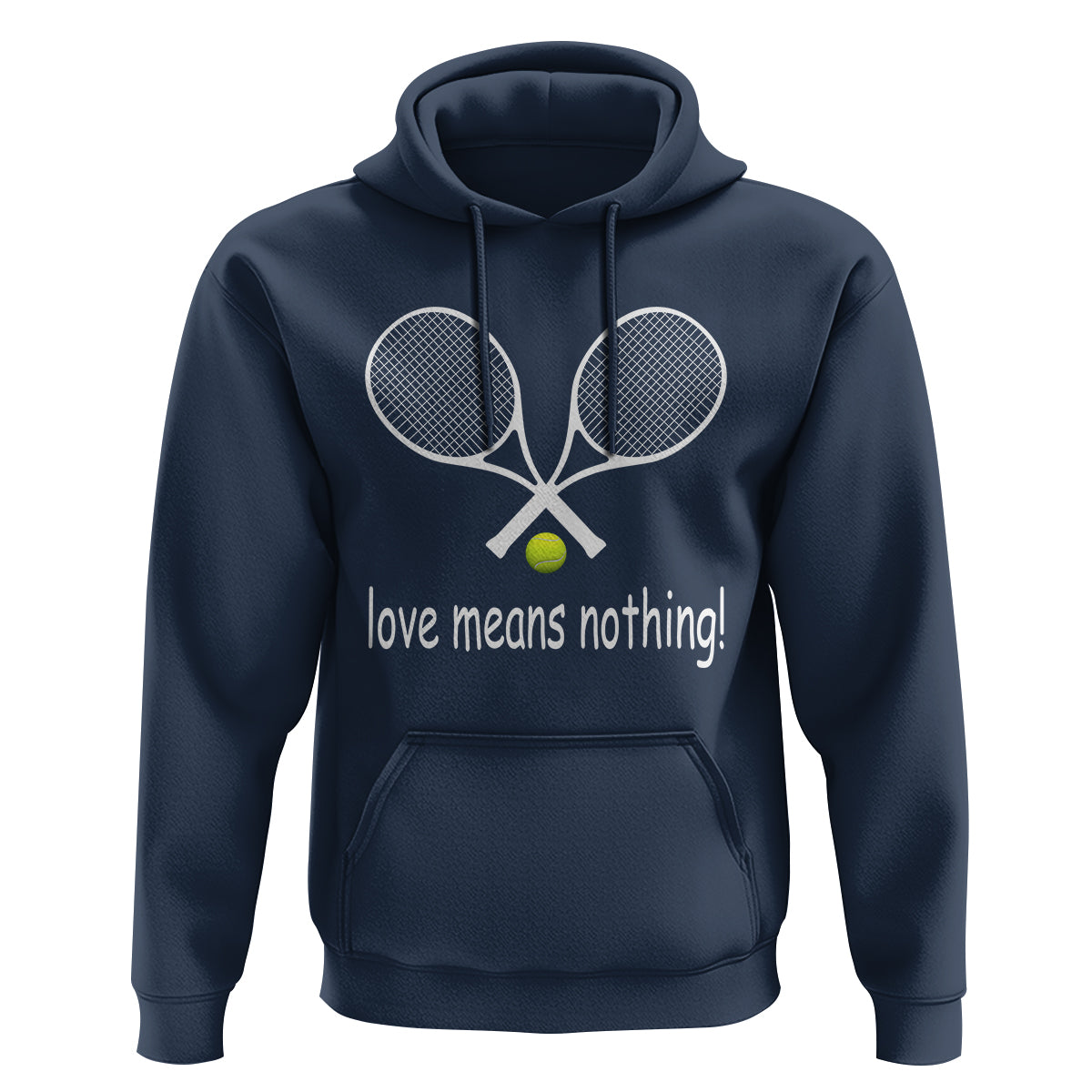 Funny Tennis Lover Hoodie Love Means Nothing - Wonder Print Shop