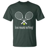 Funny Tennis Lover T Shirt Love Means Nothing - Wonder Print Shop
