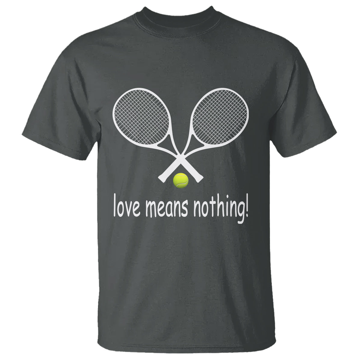 Funny Tennis Lover T Shirt Love Means Nothing - Wonder Print Shop