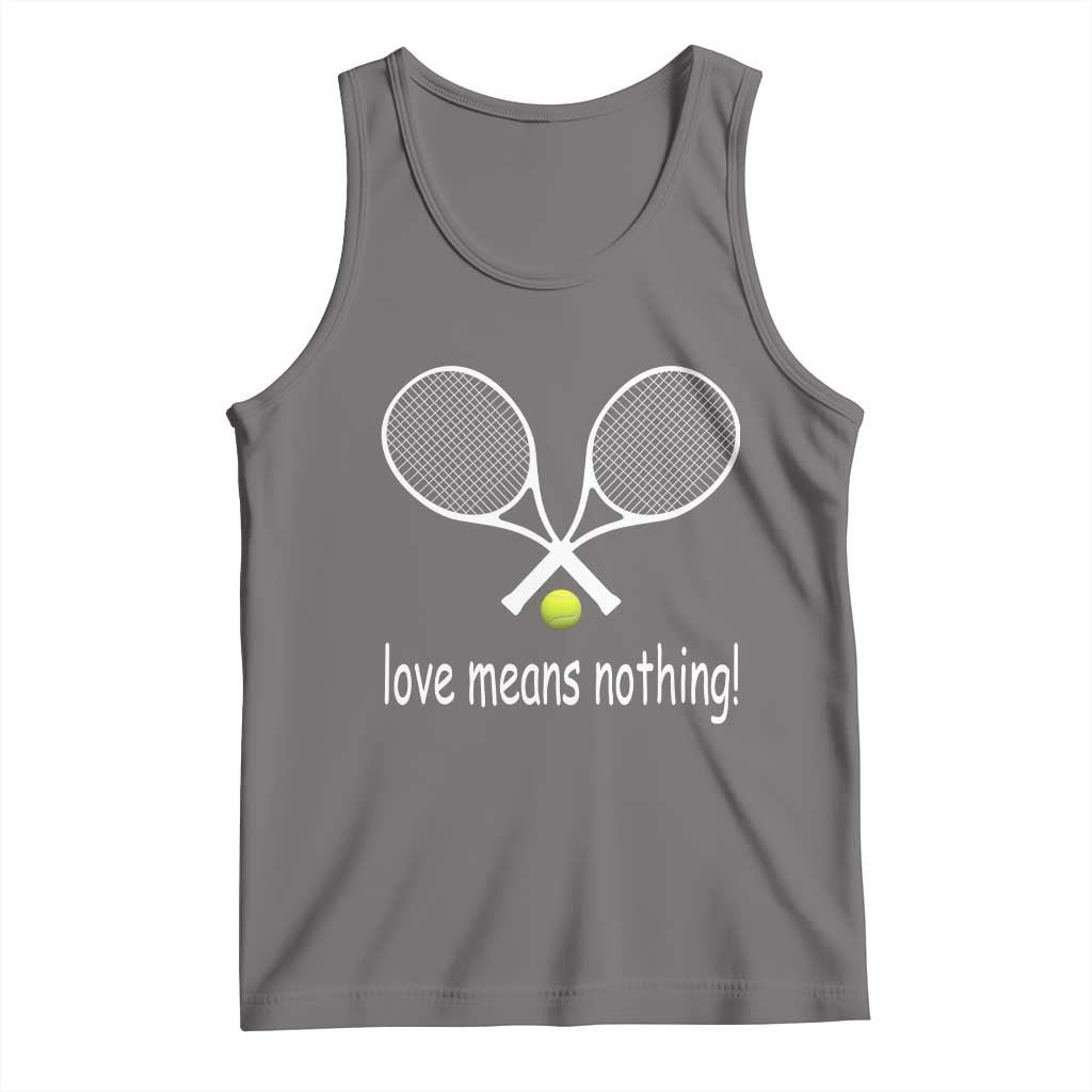 Funny Tennis Lover Tank Top Love Means Nothing - Wonder Print Shop
