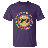 Field Day T Shirt Let The Games Begin Retro Groovy Smile Face Sunshine - Wonder Print Shop