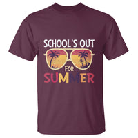 Schools Out For Summer T Shirt End Of School Retro Sunglasses Summer Vacation - Wonder Print Shop