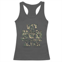 Funny Veteran Vet Bod Like A Dad Bod But With More Back Pain Racerback Tank Top