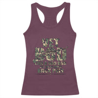 Funny Veteran Vet Bod Like A Dad Bod But With More Back Pain Racerback Tank Top