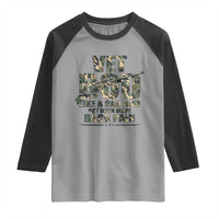 Funny Veteran Vet Bod Like A Dad Bod But With More Back Pain Raglan Shirt
