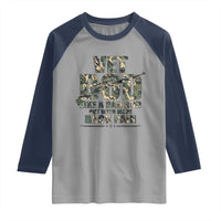 Funny Veteran Vet Bod Like A Dad Bod But With More Back Pain Raglan Shirt
