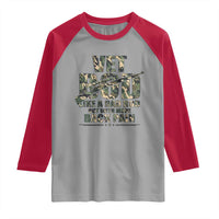 Funny Veteran Vet Bod Like A Dad Bod But With More Back Pain Raglan Shirt