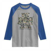 Funny Veteran Vet Bod Like A Dad Bod But With More Back Pain Raglan Shirt