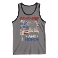 Remember And Honor Tank Top Memorial Day Veteran Boots American Flag