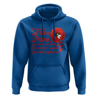 I Wear A Little Poppy Memorial Day Hoodie Veterans Day USA Red Poppy Flower