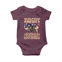 You Will Never See Refugees From America When Things Turn To Baby Onesie